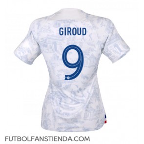 Francia Olivier Giroud #9 Segunda Equipación Mujer Mundial 2022 Manga Corta